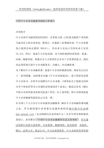 中国中小企业金融服务跟踪分析报告(DOC_78页)
