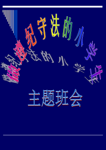 遵纪守法主题班会ppt