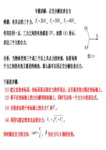 正交分解法应用(1)如何求合力