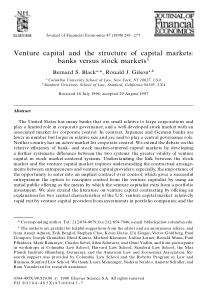 Venture capital and the structure of capital marke