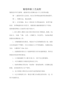 葡萄种植工艺流程