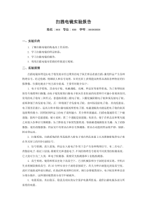 扫描电镜实验报告