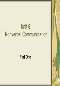 Unit-6---Nonverbal-Communication