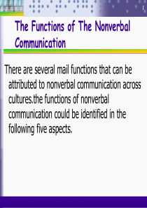 1-nonverbal-communication-非言语交际PPT