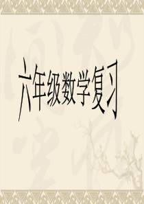 青岛版六年级数学下册期中复习