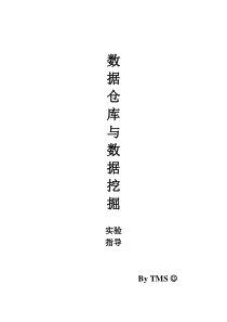 数据仓库与数据挖掘实验指导