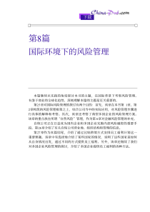 25国际环境下的风险管理