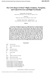 The X-43A Hyper-X Mach 7 Flight 2 Guidance, Naviga