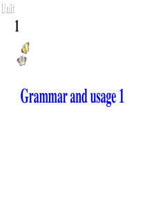 Unit 1 School life Grammar and usage