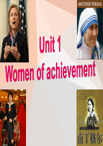 Unit 1 Warming Up & Reading (I)必修四