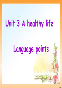 新课标人教版选修六Book6 Unit3 Language Points