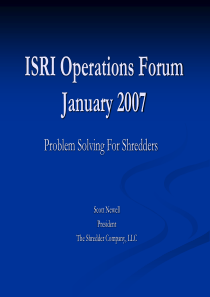 SHREDDER废钢破碎PPT