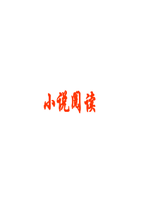 小说阅读解析及实例全解