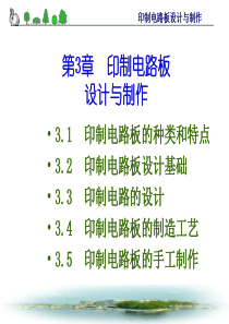 电子产品工艺与设备(大三上学期第)3章印制电路板设计