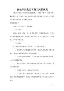房地产开发公司员工奖惩规定