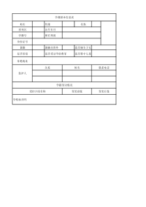 学籍基本信息表