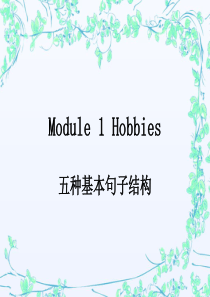五种基本句子结构