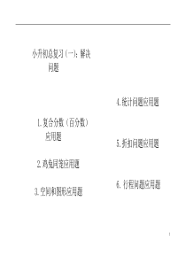 四、小升初分类复习：解决问题