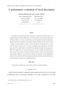 A performance evaluation of local descriptors