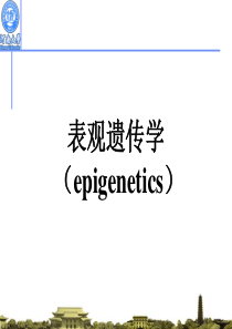 表观遗传学课件(2016)
