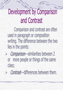 development-by-comparison-and-contrast