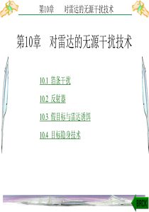 雷达对抗原理第10章-对雷达的无源干扰技术