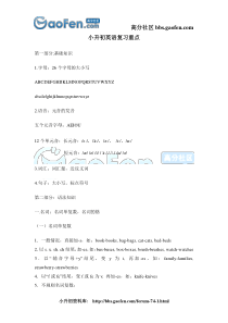 小升初英语复习重要知识点大全