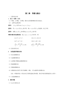 大一上学期高数知识点