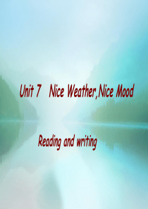 Unit-7--Nice-weather--nice-mood