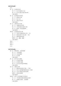 人教版高中化学教材目录