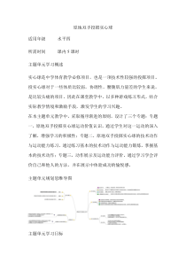 初中体育《原地双手投掷实心球》单元教学设计以及思维导图