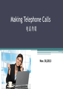 Making-Telephone-Calls--商务英语之电话用语