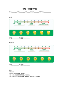 vas疼痛评分