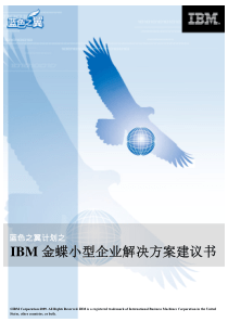 IBM 金蝶小型企业解决方案建议书