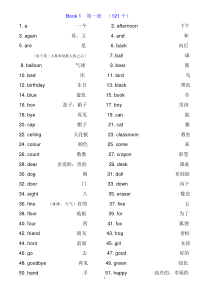 小学英语1-12册单词表(新课标)