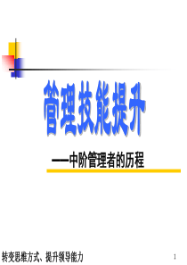 中层管理人员培训教材.PPT