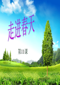 人教小学美术四下《第11课走进春天》PPT课件