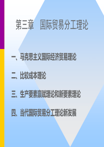 国际贸易投影(张二震)第三章-国际贸易分工理论1