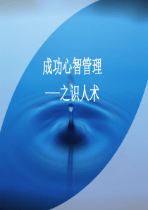 经典实用有价值企业管理培训课件：成功心智管理之识人术