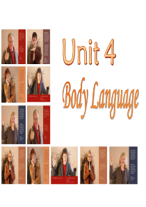 高一英语必修4 Unit 4 body language 课件