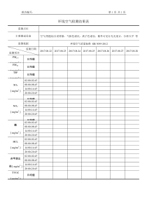 环境空气检测报告模板