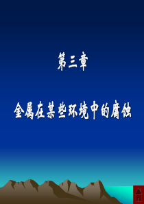 过程装备腐蚀与防护(闫康平)(二版) 第3章 金属在某些环境中的腐蚀