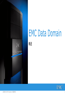 EMCDataDomain去重专用备份设备精讲