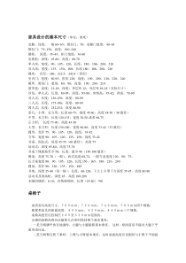 工作总结—家具尺寸