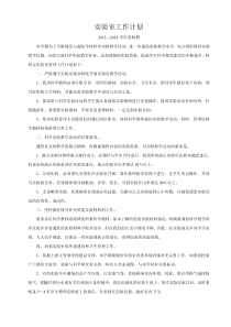 初中-实验室管理工作计划