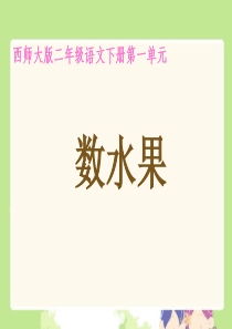 《数水果》课件(西师大版小学语文二年级下册课件)