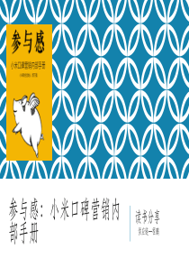 参与感：小米口碑营销读书分享
