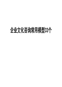 企业文化常用模型(超级干货实用)