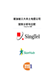 project-新加坡三大电信公司财务分析与比较-final.docx