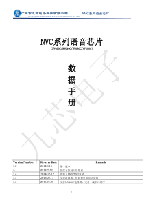 NVC语音芯片开发资料V1.61